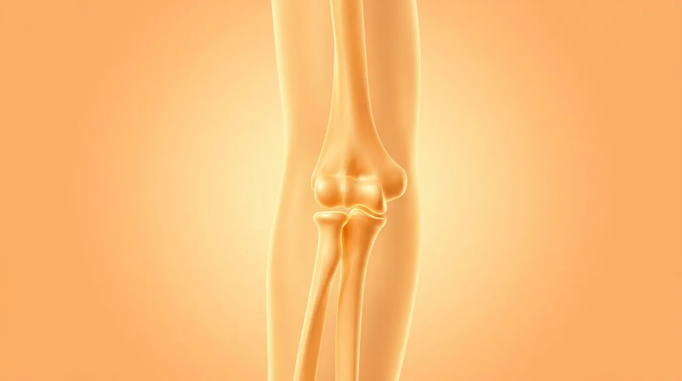 Medical professional examining an elbow